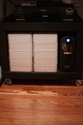 A 10 Mac Mini setup I use to do various tasks and renderings.