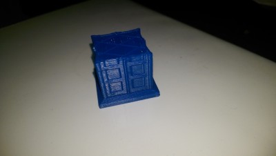 A smaller version of the TARDIS. Print messed up at the same point (but different build height).