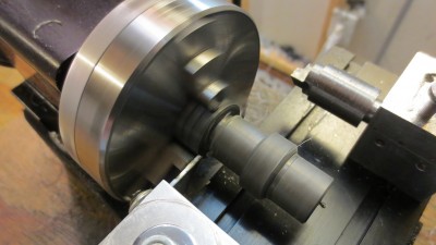 No subspindle on the mini lathe. I had to rechuck the parts to bore the back bearing hole, which may have messed up the concentricity.