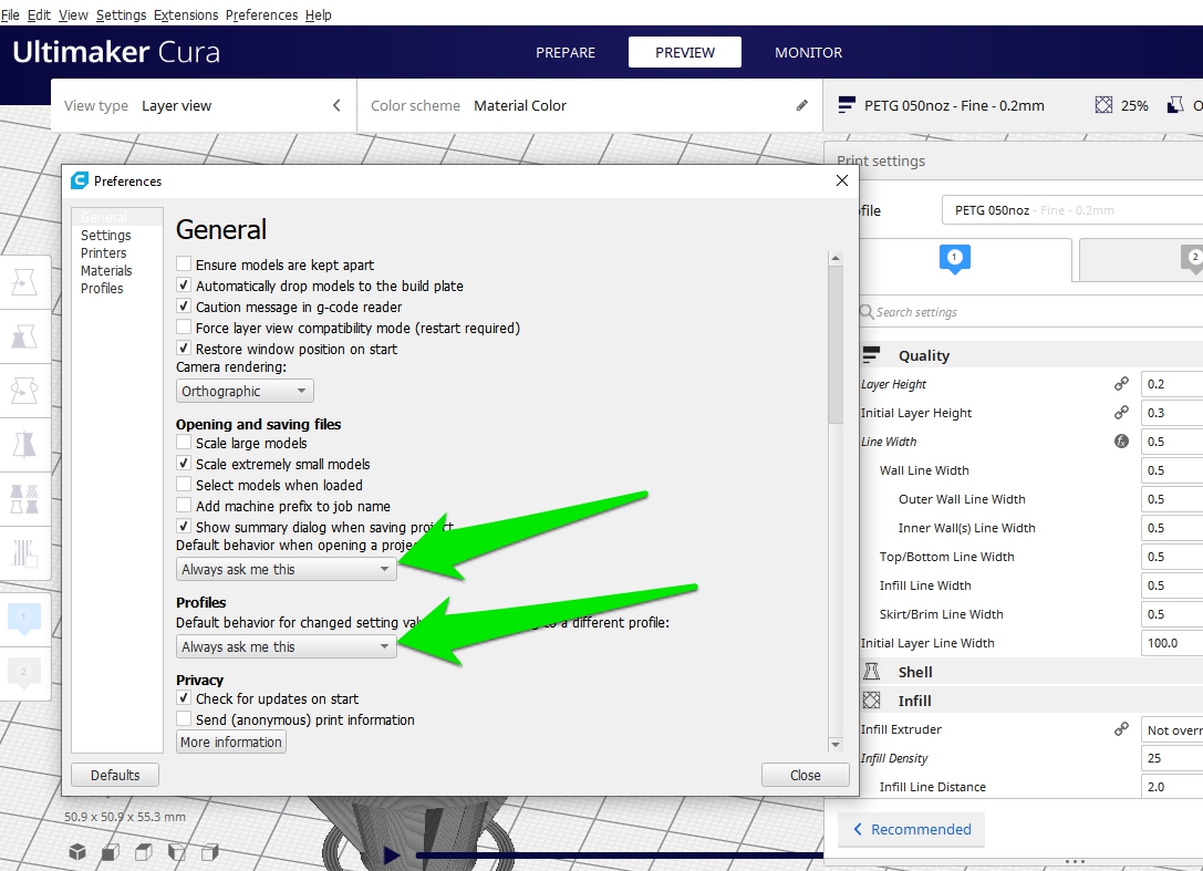 Cura-preference-settings-open-3MF-project-files